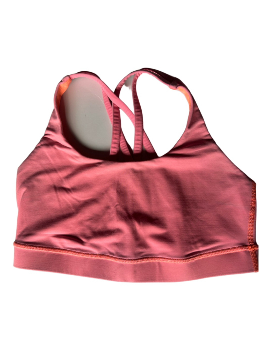 ⚡️ Lululemon Sports Bra Pink and Orange Criss-Cross Back